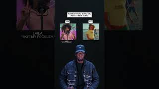 Artist Viral Song Vs Her Other Song Laila  quotNOT MY PROBLEMquotshorts music viral trend [upl. by Linell]