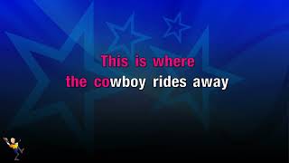 This Is Where The Cowboy Rides Away  George Strait KARAOKE [upl. by Lipman]