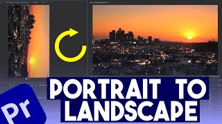 How To Rotate Video Portrait To Landscape In Adobe Premiere Pro CC [upl. by Barber823]