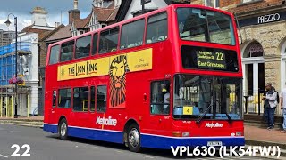 Kickdown amp Thrash Metroline Travel  Route 22  Volvo B7TL Plaxton President  LK54FWJ VPL630 [upl. by Tezile]