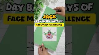 Day 8❤️ jack face mask  how to make jack mask  cartoon mask oggy facemask 100dayschallenge [upl. by Jorge]