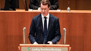 NRWLandtag wählt Hendrik Wüst zum neuen Ministerpräsidenten [upl. by Pimbley]