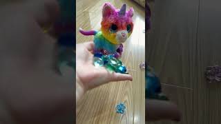 rainbow cat 🐈 reversevideo satisfying beadsbeadsbeads toys fallingbeads [upl. by Valerie642]