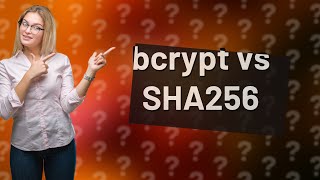 Is bcrypt more secure than SHA256 [upl. by Lahcear773]