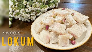 Lokum Turkish delight  No gelatin No color [upl. by Htiduy]