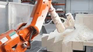 Fräsroboter ABB IRB6640 Mück Kunststofftechnik [upl. by Laband]