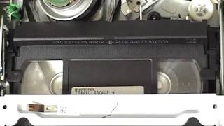 LG V194H DVDVCR combo fastforwardrewind cycle of a T120 VHS cassette [upl. by Ayotyal293]