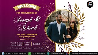 Joseph amp Achsah Wedding Ceremony Livestream [upl. by Arrac]