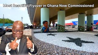 Nana AkufoAddo has Finally Commissioned Flowerpot Interchange  East Legon to Spintex Flyover [upl. by Sabella930]