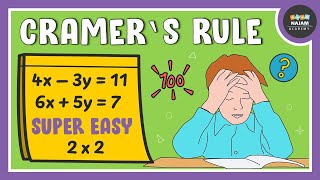 Cramers Rule 2x2 Matrices  Part 01 [upl. by Paxton513]