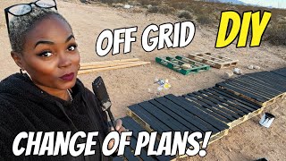 DEVELOPING OUR RAW LAND OFF GRID BUILDING STRUCTURES USING FREE PALLETS VEGAS VLOG [upl. by Lokcin]