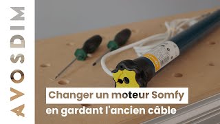 Astuce  changer un moteur Somfy en gardant lancien câble [upl. by Berman804]