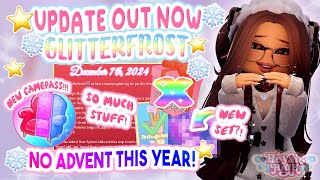 🤩UPDATE OUT NOW🎄 NEW SET LOGIN REWARDS NEW DORM ITEMS AND MORE  Royale High Glitterfrost [upl. by Vitale88]