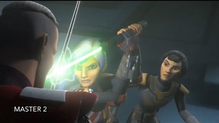 Gar Saxon tries to kill Sabines mother Star Wars Rebels Season 3 Episode 16 HD [upl. by Venu]