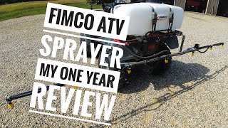 FIMCO ATV Sprayer  My One Year Review for Hunting Food Plots and Lawns [upl. by Irahc]