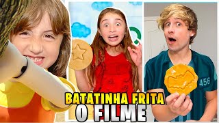 O FILME  ROUND 6 NA VIDA REAL BATATINHA FRITA e JOGO DO BISCOITO em FAMÍLIA Pai Também Vloga [upl. by Cloutman]