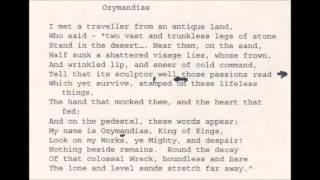 Ozymandias read by Richard Attenborough [upl. by Topping]