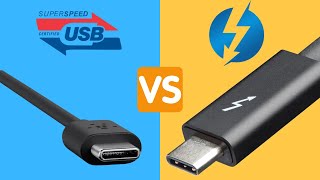 USBC vs Thunderbolt 4  The Differences Explained In Under 5 Minutes [upl. by Nerrawed]