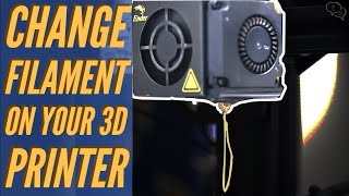 Loading amp Removing 3d Printer Filament  A Beginners Guide [upl. by Adnohsal]