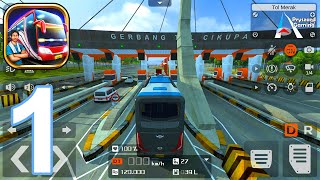 Bus Simulator Indonesia  Gameplay Part 1 Extreme Speed Bus Drive In Rainy Day BUSSID New Update [upl. by Aserat]