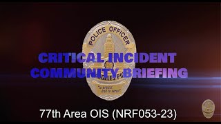 77th Area OIS 09272023 NRF05323 [upl. by Nazario]