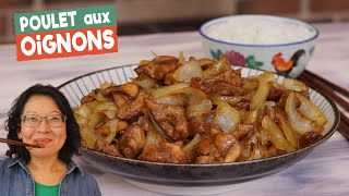 Poulet aux oignons🍗🧅Aussi bon que le bœuf aux oignons rapide simple à faire avec peu dingrédients [upl. by Amrac]