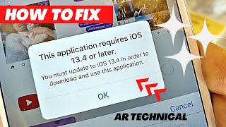 Fix This Application Requires ios 140 or Later [upl. by Llenol]