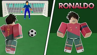 I Became Ronaldo In Realistic Street Soccer Roblox [upl. by Ludwig]