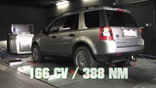 REPROGRAMMATION SUR BANC DE PUISSANCE FREELANDER 2 22L TD4 [upl. by Lleral413]