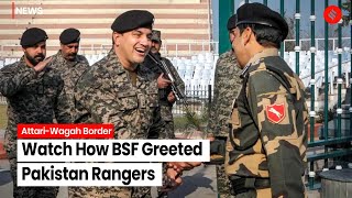 Punjab BSF amp Pakistan Rangers Exchange Sweets At AttariWagah Border On Republic Day [upl. by Lagas]