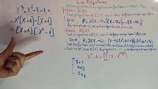 algébre 1  Polynômes  partie 3  Décomposition d’un polynome en facteurs irréductibles [upl. by Eslehc]