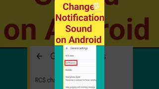 how to change notification sound on Android  change notification tone on Android android [upl. by Aidan585]