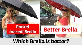 Better Brella vs Pocket Incredi Brella [upl. by Ahsyak]