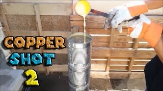 How to Make Copper Shot Part 2 From Scrap Copper Using Metal Melting Furnace [upl. by Neras]