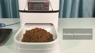 Setting Guidance of Iseebiz Automatic Pet Feeder 6L for Medium amp Large Dogs Cats ASIN B07M8KRG4J [upl. by Grearson]