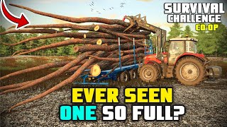 EVER SEEN ONE SO FULL  Survival Challenge COOP  FS22  Episode 21 [upl. by Latsyrhk248]