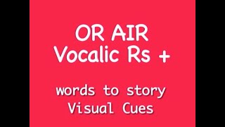 OR AIR The Tortoise and the Hare Vocalic R practice with Visual Cues [upl. by Yul13]