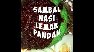 Sambal Nasi Lemak Pandan [upl. by Buchheim]