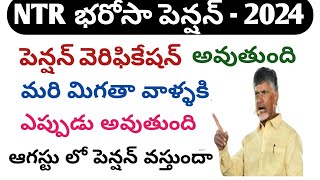 NTR Bharosha pension statusntr bharosa pension 2024ntr bharosa pension schemeap new pension 2024 [upl. by Eeroc]