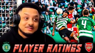 Sporting Lisbon 22 Arsenal  TROOPZ Player Ratings  Zinchenko Is All Over The Pitch LOL [upl. by Nacnud]