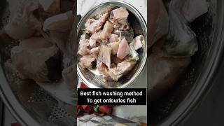 Singhara fish washing method in two steps only Very easy method to get ordourles fish [upl. by Eimmis]