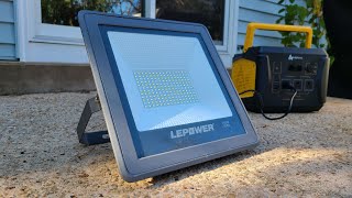 LEPOWER 15000 Lumen 150W Flood Light Review [upl. by Enineg653]