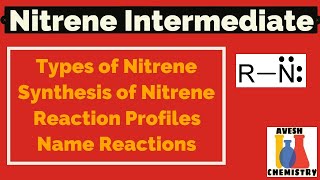 Nitrene Intermediate  Introduction Synthesis Reactions  Organic Chemistry  IIT JEE  NEET [upl. by Ardnwahsal119]