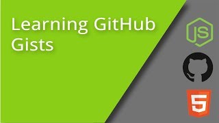 Learning GitHub  Gists [upl. by Akoyin109]