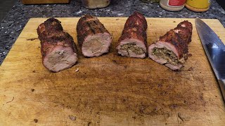 Stuffed Pork Loins Weber Kettle [upl. by Amador]