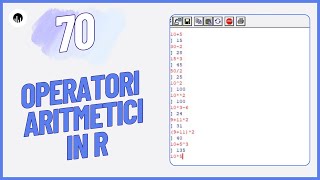 STATISTICA 70  Operatori aritmetici in R [upl. by Esineg]