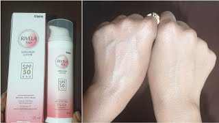 Rivela tinted sunscreen lotion spf 50 Glam Diva [upl. by Anerb]