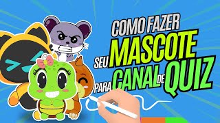 Como fazer seu MASCOTE para CANAL DE QUIZ NO COREL DRAW [upl. by Koeppel528]