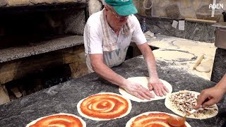 Food in Rome  Wood Fired Pizza  Italy [upl. by Hanna]