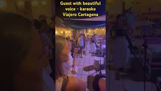 Beautiful voice KARAOKE Viajero Cartagena Colombia karaoke karaoke [upl. by Euphemie645]